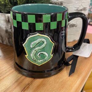 RAE DUNN Harry Potter Slytherin 🐍💚 Doublesided XL ceramic mug NWT